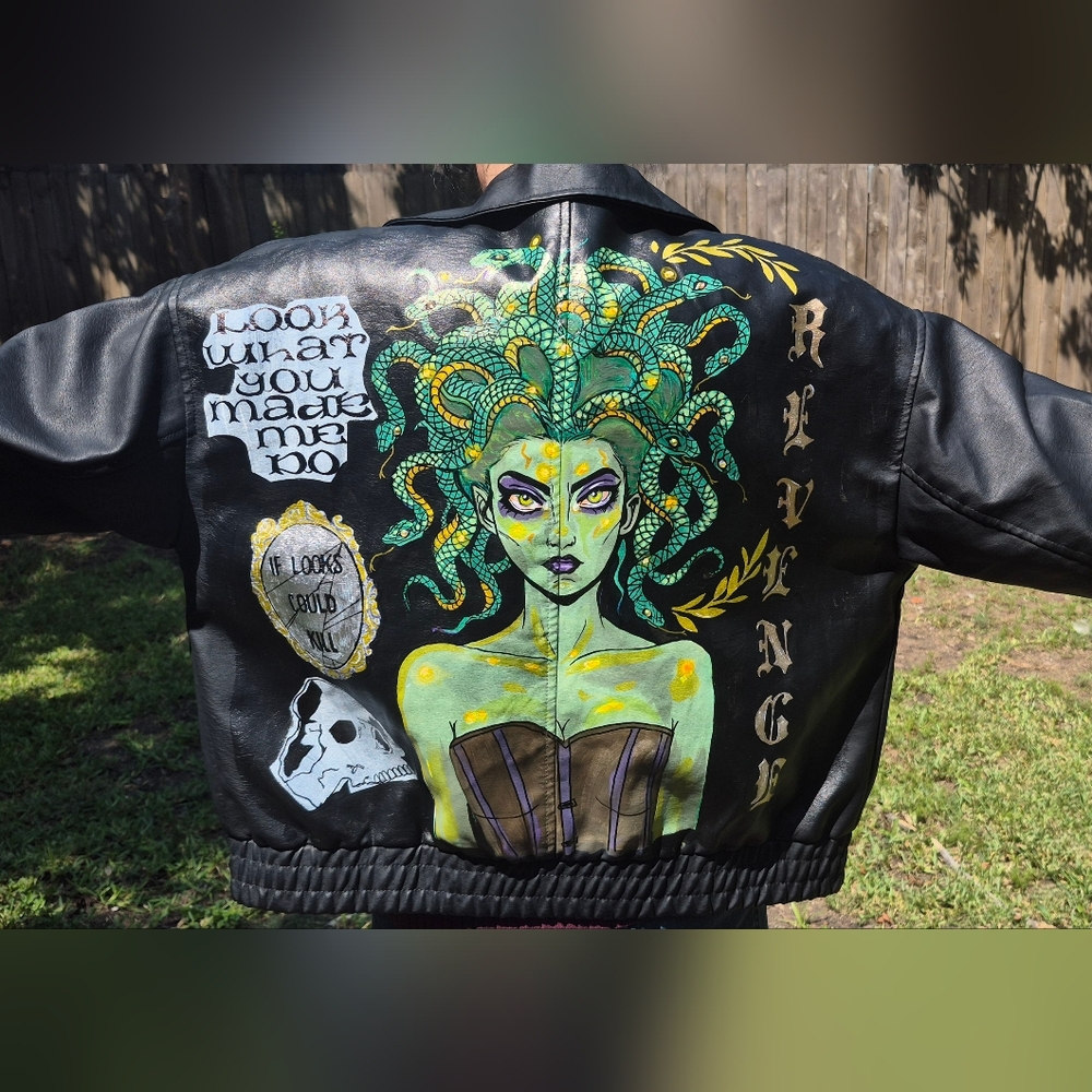 Handpainted MEDUSA jacket